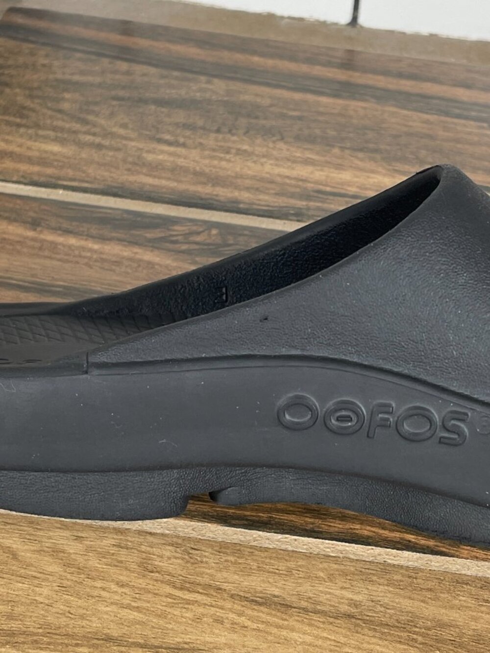 OOFOS OOahh Shoes Womens Size 7 Black Recovery Comfort Slip On Slide Sandals - Picture 6 of 14